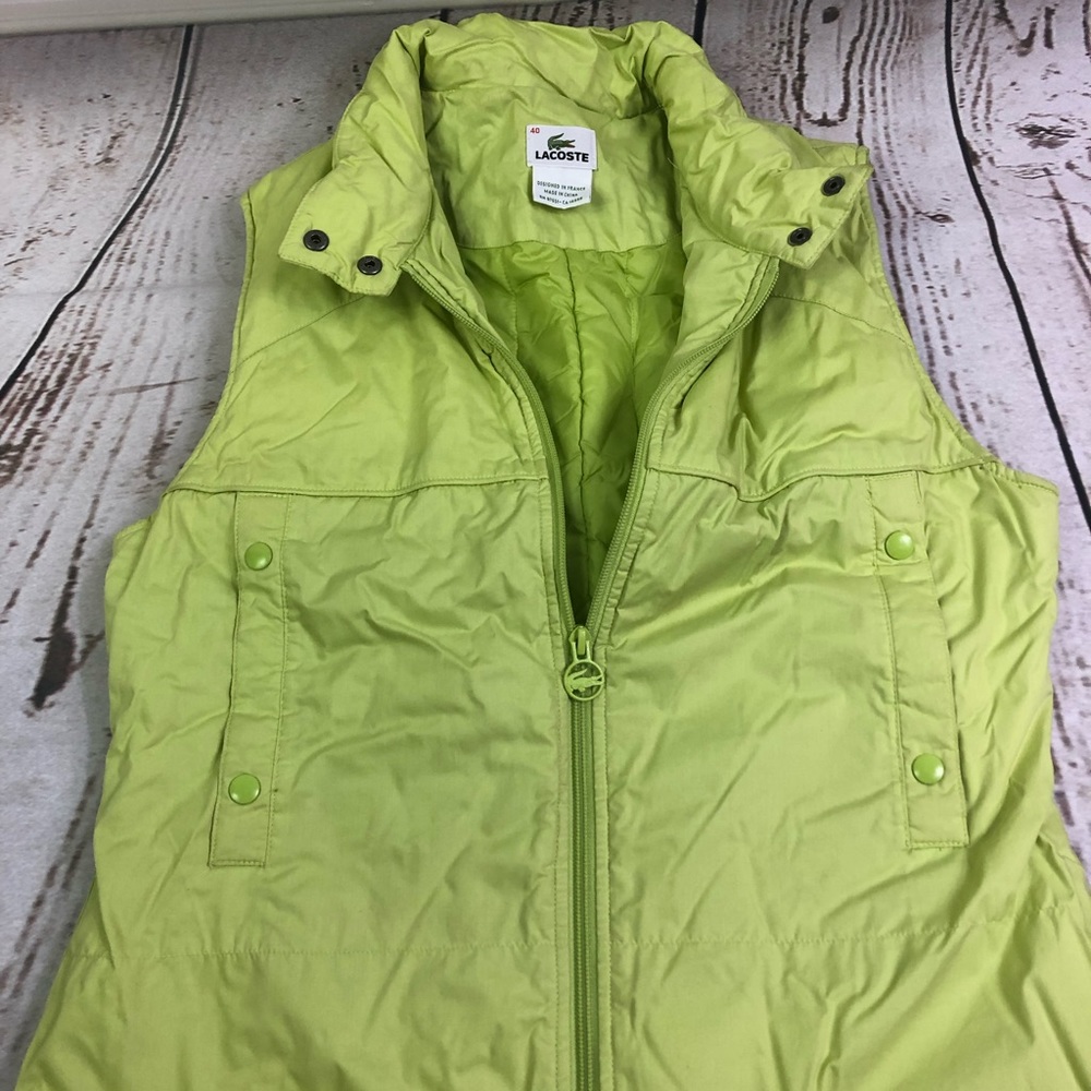 Lacoste lime green Vest